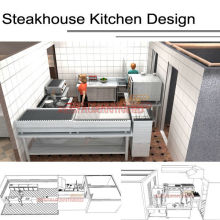 Shinelong Customized Project Projeto de cozinha Steakhouse, apesar de Shinelong